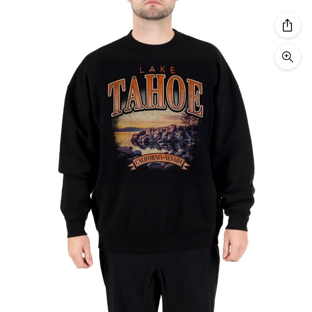 State of Mine Lake Tahoe Crew Sweatshirt! NWT
